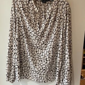 ANIMAL PRINT SLINKY BLOUSE